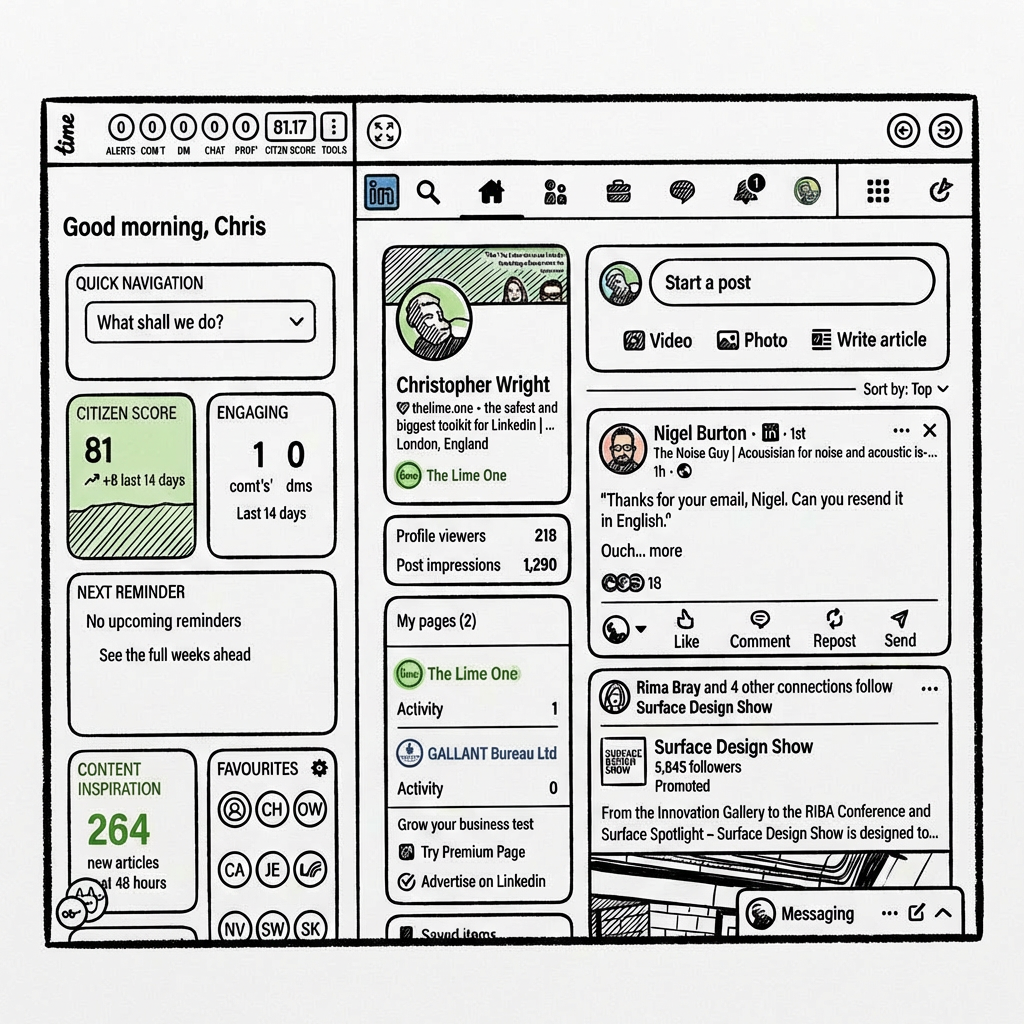 Lime workspace