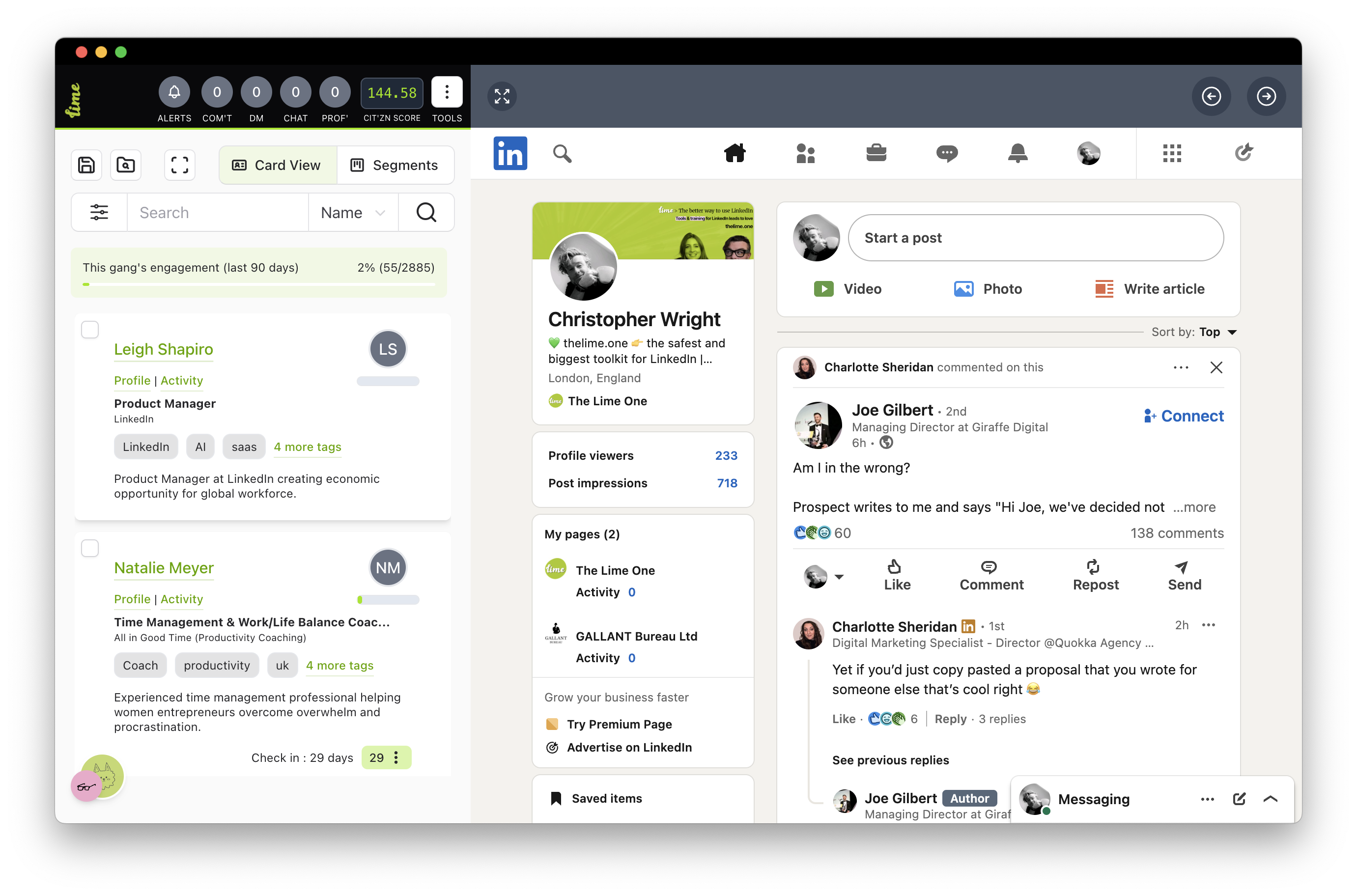 Connect feature